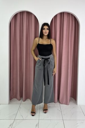Wide Leg Grey Pants