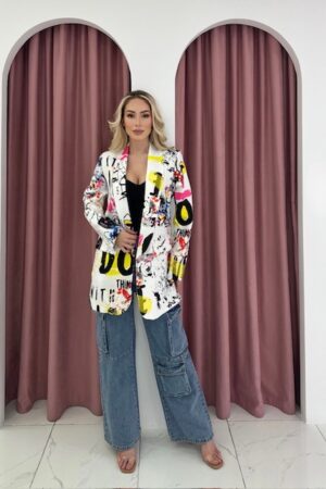 Mickey White Blazer