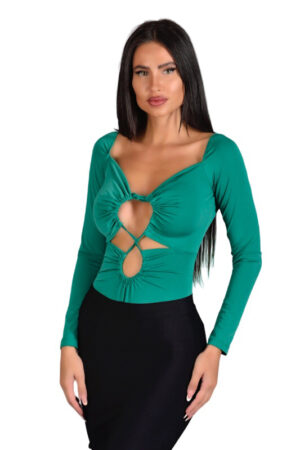 Long Sleeve Green Bodysuit