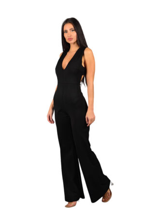 Backless Black Jumpsuit | Εξώπλατο Μαύρο Jumpsuit
