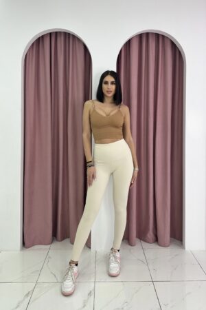 Beige Leggings | Μπεζ Κολάν