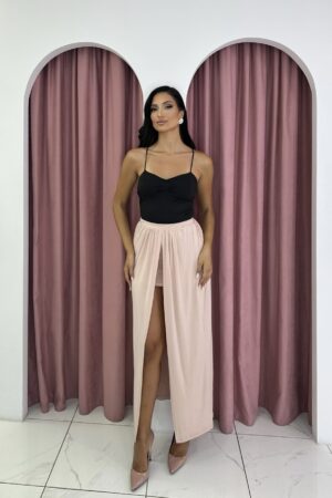 Baby Pink Open Cut Skirt