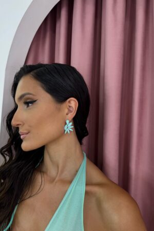 Turquoise Flower Earrings