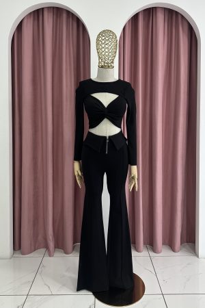 Bell Bottom Black Pants