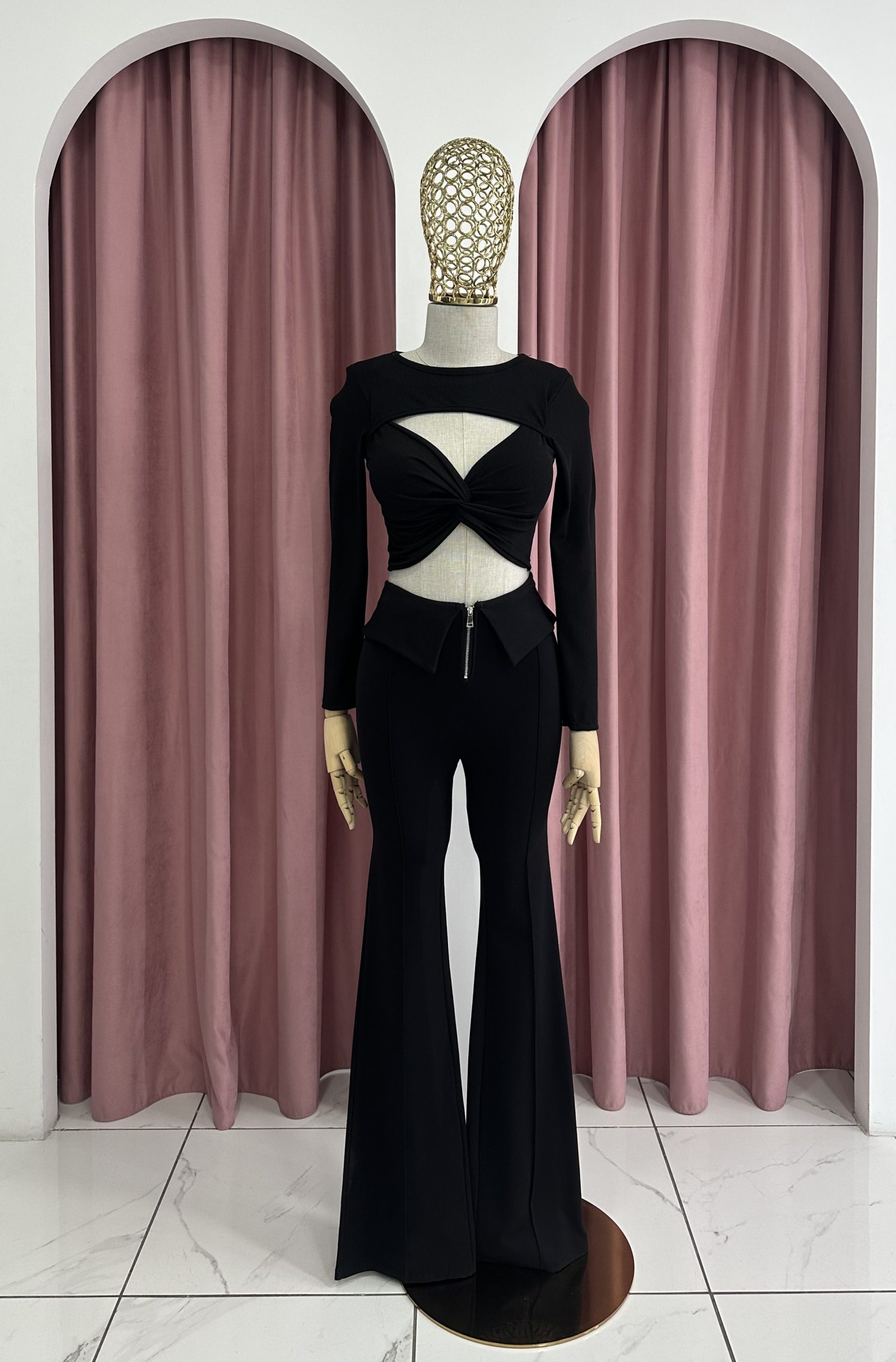 Bell Bottom Black Pants