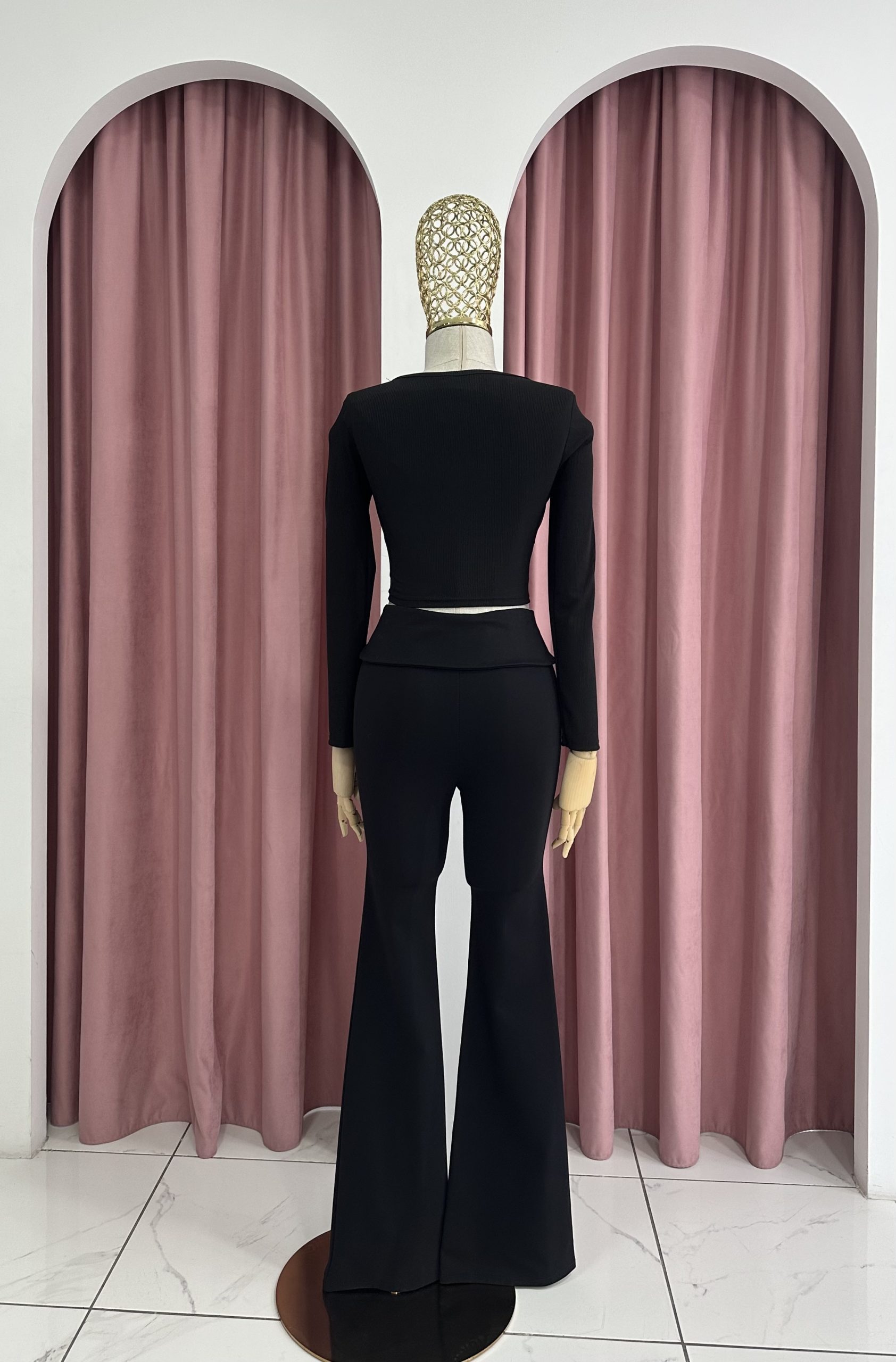 Bell Bottom Black Pants - Image 2