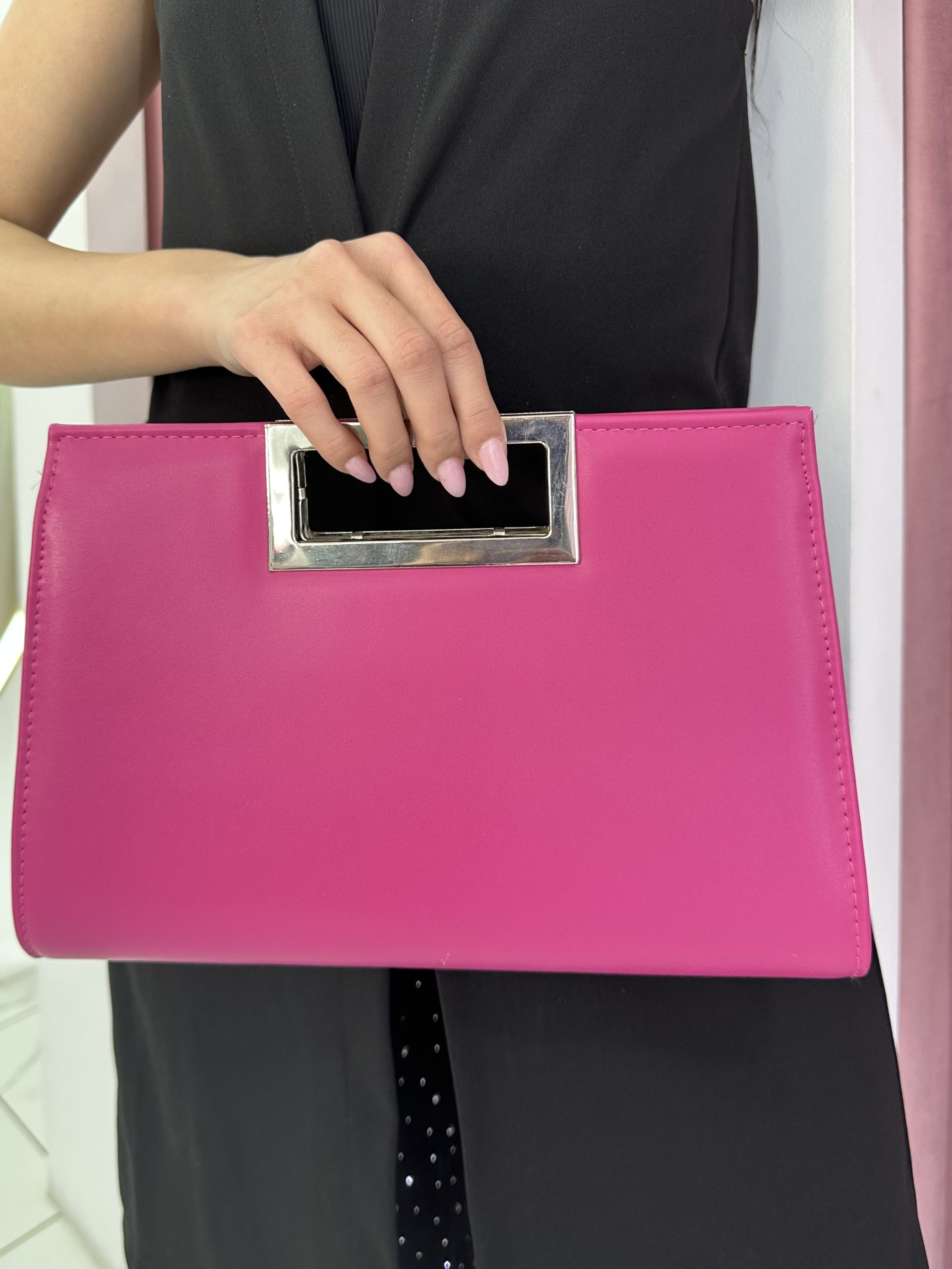 Fuchsia Envelope Handbag